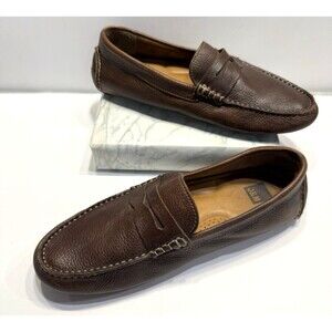 J&M Flex Johnston Murphy Suede Driving Loafers Shoes Men's 9.5M Brown 25-1610